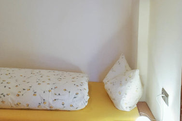 Schlafzimmer in der Ferienwohnung West am Koflerhof