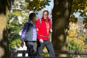 Hiking in autumn