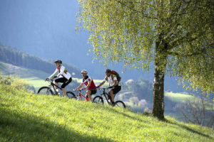 Col mountainbike sulll'Alpe di Siusi