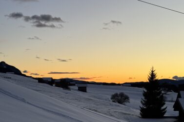Sunset on the slopes